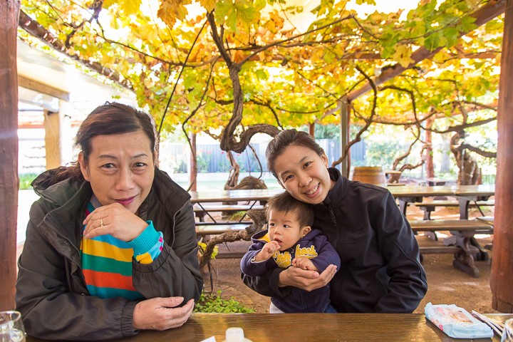 Dining under the vines!